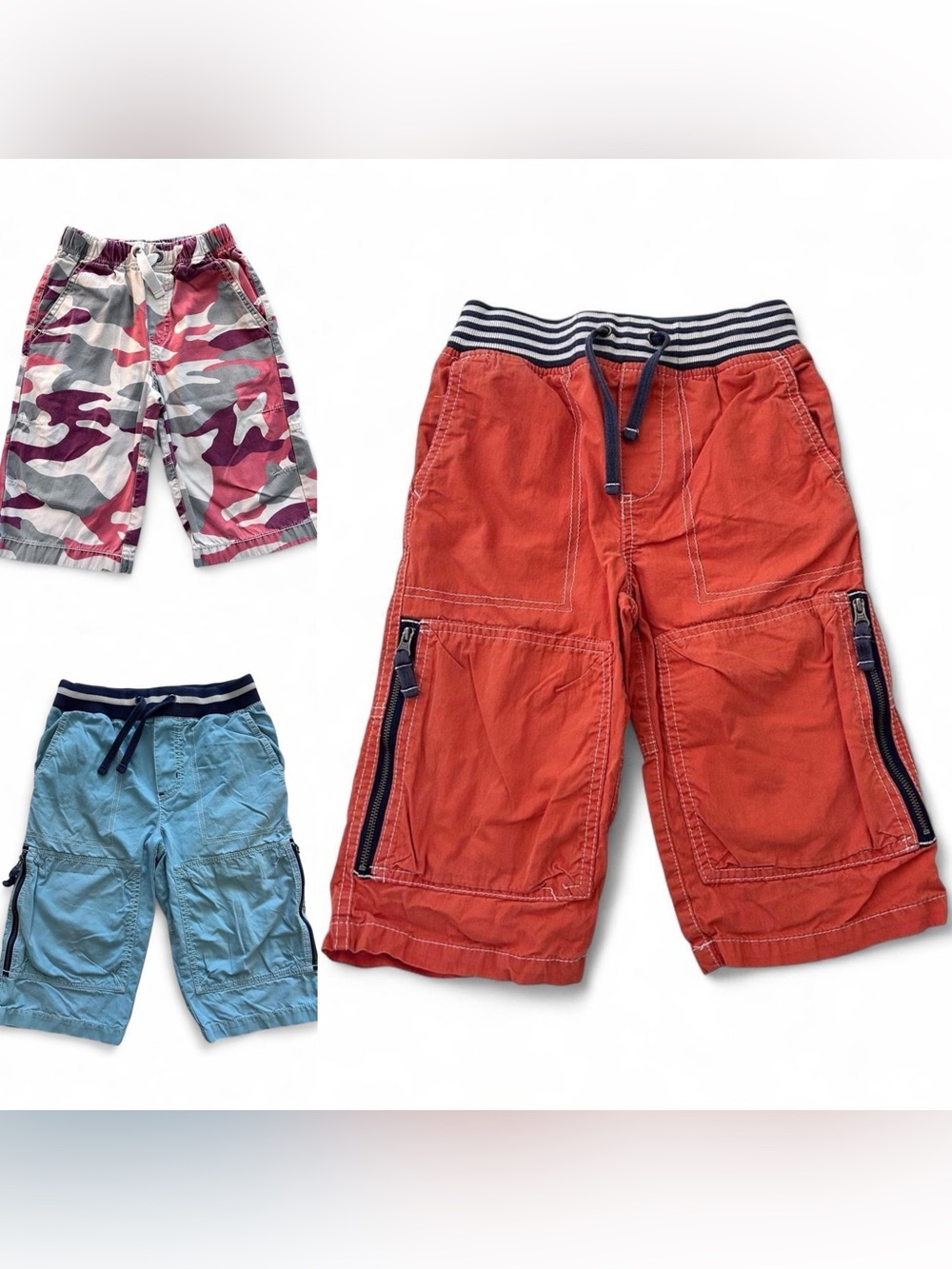 Boys size 7 Mini Boden shorts bundle lot of 3